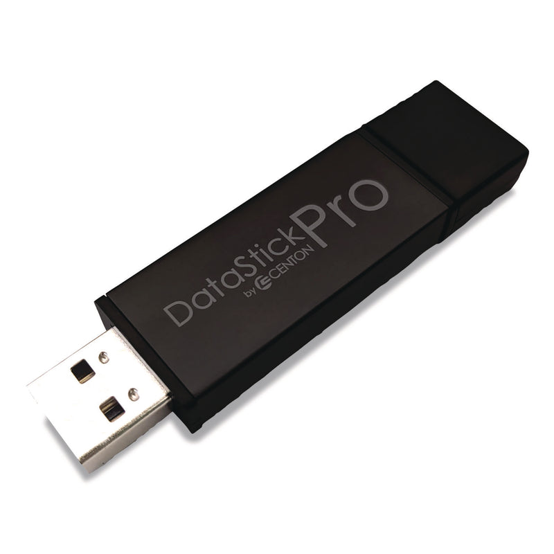 Centon DataStick Pro USB 3.2 Type A Flash Drive, 128 GB, Black, 10/Pack (CELS1U3P6128G10) Each