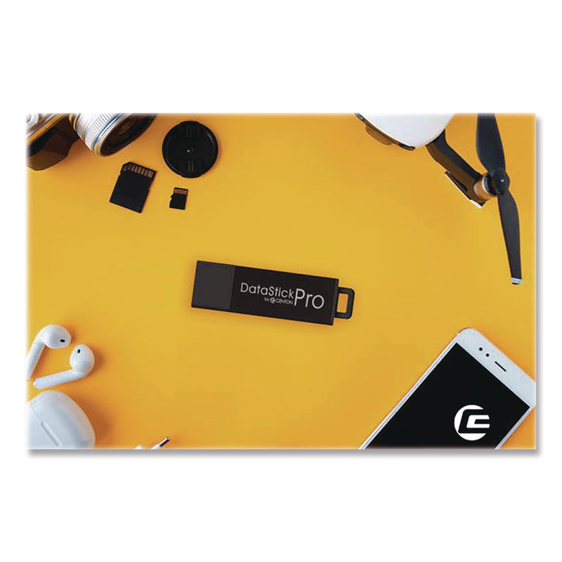 Centon DataStick Pro USB 3.0 Type A Flash Drive, 256 GB, Black, 5/Pack (CELS1U3P6256G5B) Each