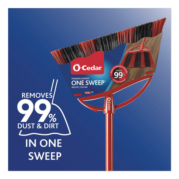 One Sweep Large Broom, 48" Handle, Red/Black/Gray (FHD172163EA) Each