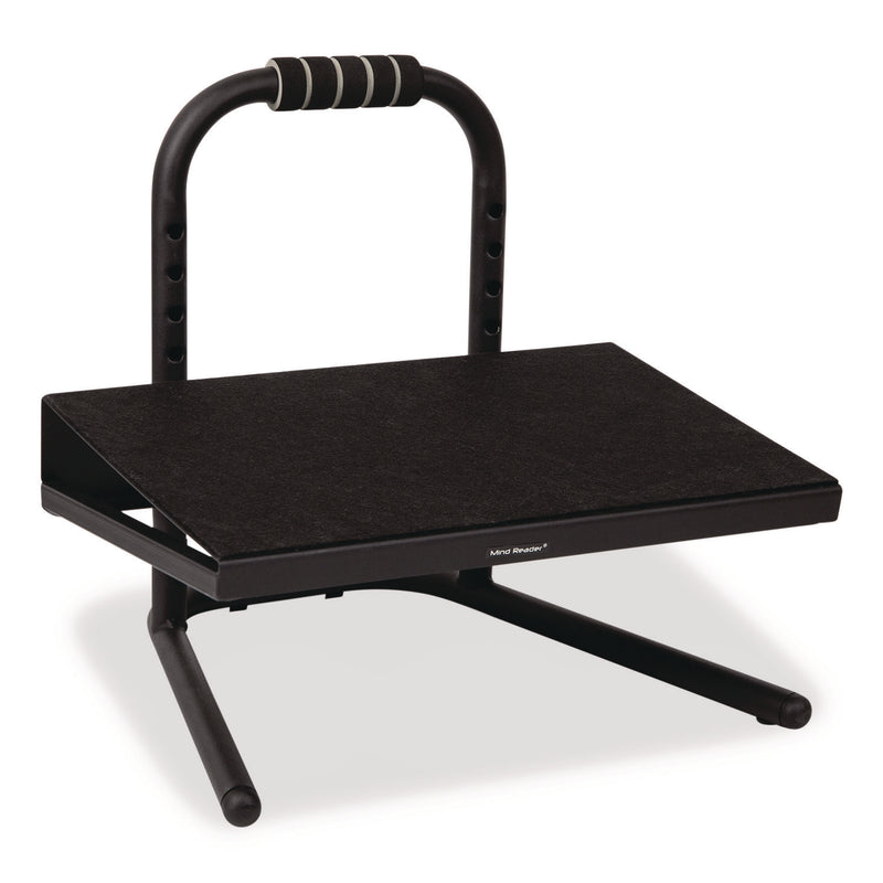 Mind Reader Adjustable Height Tilt Foot Rest, 14.25 x 15 d x 14.5 h, Black (EMSFTHEIGHTBLK) Each