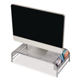 Mind Reader Metal Mesh Monitor Stand, For Up to 22" Monitors, 19" x 10.5" x 5.5", Silver, Supports 25 lb (EMSMESHMSIL) Each