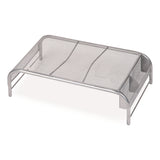 Mind Reader Metal Mesh Monitor Stand, For Up to 22" Monitors, 19" x 10.5" x 5.5", Silver, Supports 25 lb (EMSMESHMSIL) Each