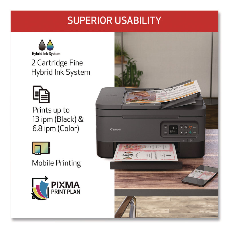 Canon® PIXMA TR7020a Wireless Color All-in-One Inkjet Printer, Copy, Print, Scan (CNMTR7020ABLACK) Each