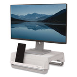 Fellowes® Breyta Monitor Stand, 13.94" x 11.97" x 3.23" to 5.9", White, Supports 33 lb (FEL100016561) Each