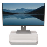 Fellowes® Breyta Monitor Stand, 13.94" x 11.97" x 3.23" to 5.9", White, Supports 33 lb (FEL100016561) Each