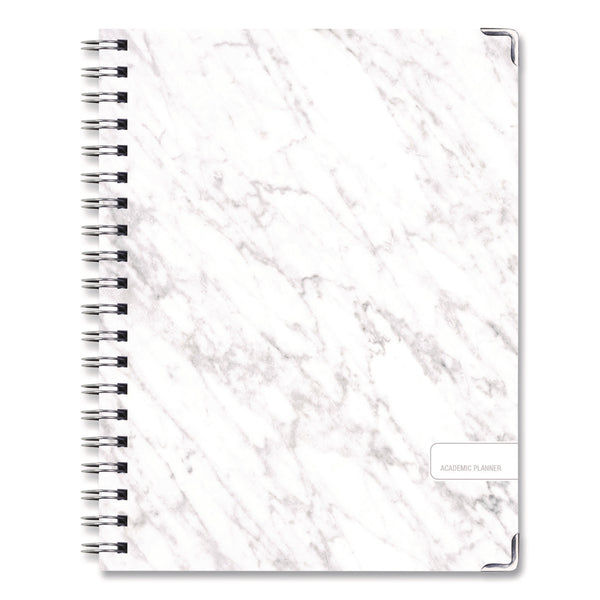 Global Printed Products Marble Academic Year Weekly/Monthly Planner, 11 x 8.5, White Marble Cover, 14-Month: June 2024 to July 2025 (GPUAY24851106S) Each