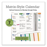 Global Printed Products Deluxe Teacher's Academic Planner, Weekly/Monthly, Seven Class Period per Two-Page Spread, 11 x 8.5, Multicolor Rainbow Cover (GPUDTP0001U22S) Each