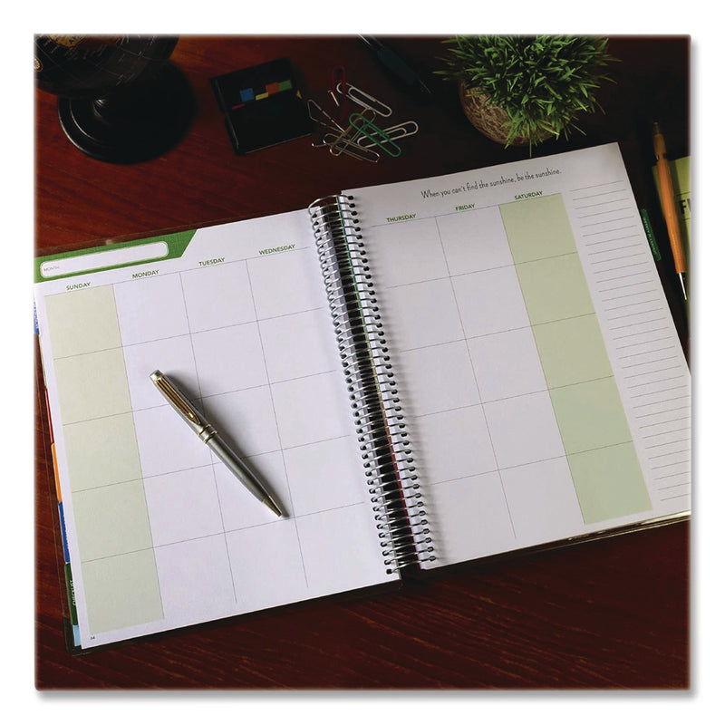 Global Printed Products Deluxe Teacher's Academic Planner, Weekly/Monthly, Seven Class Period per Two-Page Spread, 11 x 8.5, Multicolor Rainbow Cover (GPUDTP0001U22S) Each