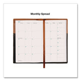 Global Printed Products Deluxe Weekly/Monthly Pocket Planner, 6 x 3.5, Black/Brown Two-Tone Cover, 14-Month: Nov 2024 to Dec 2025 (GPUSPLS25BRN36) Each