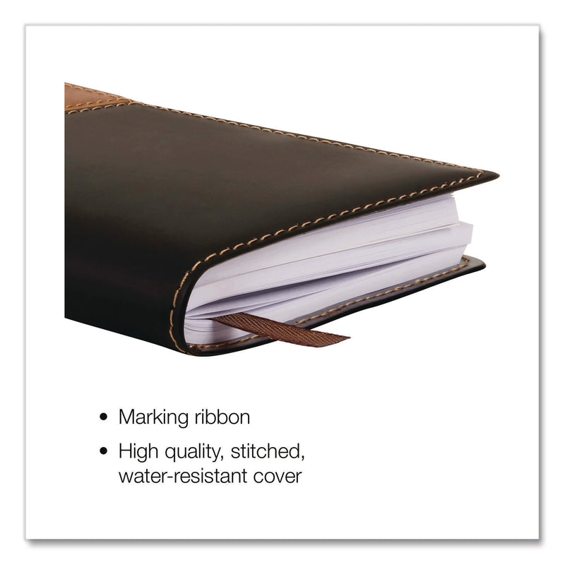 Global Printed Products Deluxe Weekly/Monthly Pocket Planner, 6 x 3.5, Black/Brown Two-Tone Cover, 14-Month: Nov 2024 to Dec 2025 (GPUSPLS25BRN36) Each