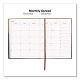 Global Printed Products Deluxe Weekly/Monthly Planner, 10 x 8, Black/Brown Cover, 14-Month: Nov 2024 to Dec 2025 (GPUSPLS25BRN810) Each