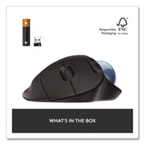 Logitech® Ergo M575 Trackball, Black, 33 ft, Right Hand Use, Black (LOG910005869) Each