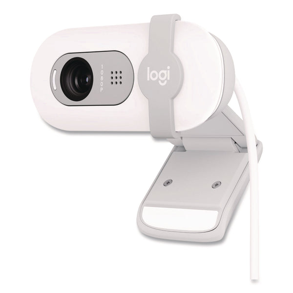 Logitech® BRIO 100 Webcam, 1920 pixels x 1080 pixels, 2 Mpixel, Off-White (LOG960001616) Each