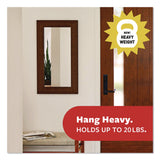 Command™ X-Large Utility Hook, Plastic, White, 10 lb Capacity, 1 Hook and 4 Strips (MMM17010ES) Each