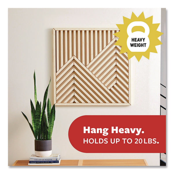 Command™ Picture Hanging Strips, X-Large, Removable, Holds up to 20 lbs per 4 Pairs, 0.88 x 4.38, White, 4 Pairs/Pack (MMM17217ES) Pack of 4