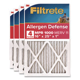 Filtrete™ Allergen Defense Air Filter, 16 x 25, 4/Carton (MMM98014CA) Case of 4