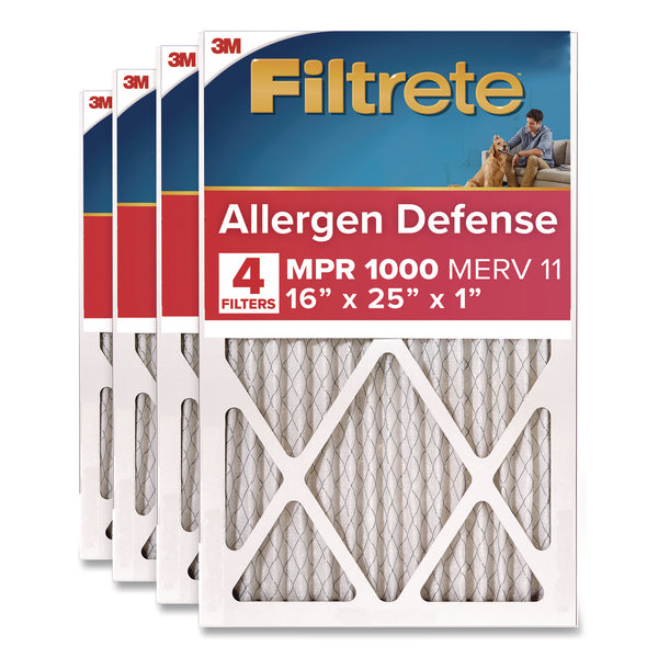 Filtrete™ Allergen Defense Air Filter, 16 x 25, 4/Carton (MMM98014CA) Case of 4