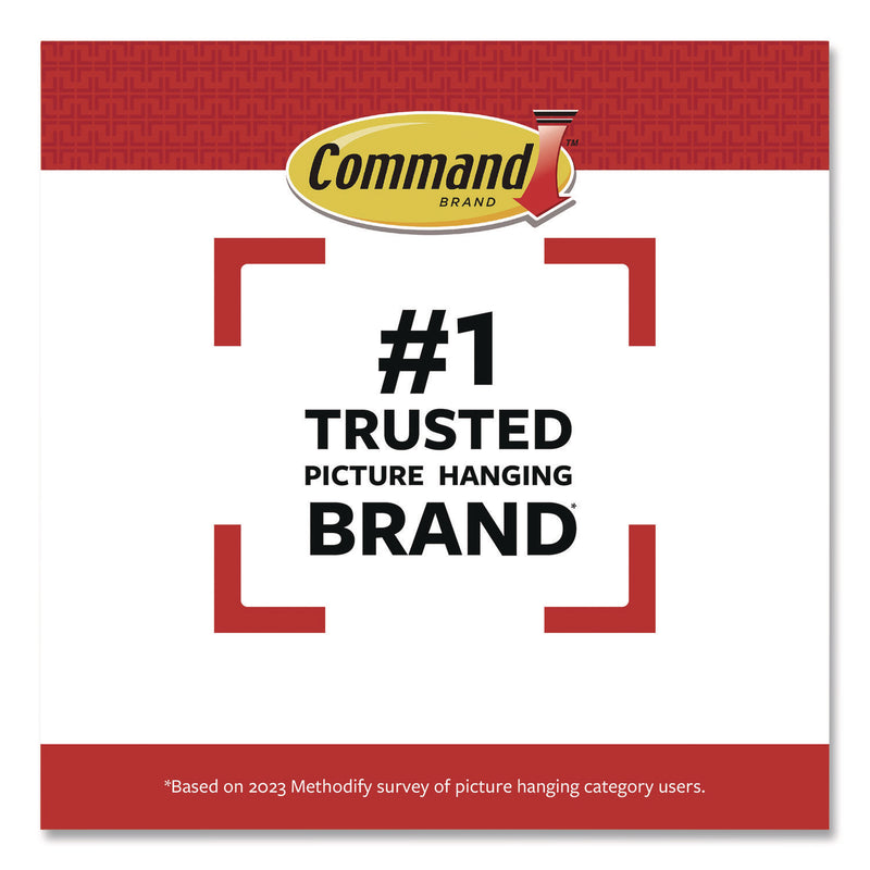 Command™ Picture Hanging Strips, X-Large, Removable, Holds up to 20 lbs per 4 Pairs, 8 Pairs/Pack (MMM172178ES) Pack of 8