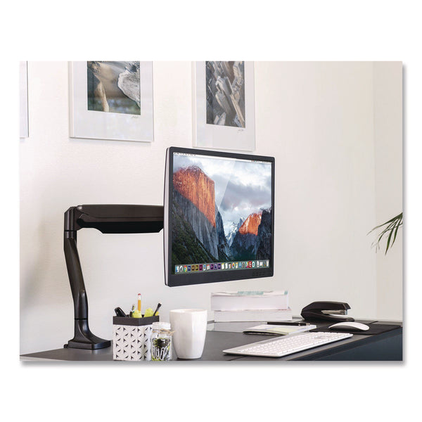 MOUNT-IT! Single Monitor Gas-Spring Mounting Arm, For 13" to 32" Monitors, 360 Degree Rotation, +/-45 Degree Tilt, Black, Supports 20lb (MNIMI1771BLACK) Each