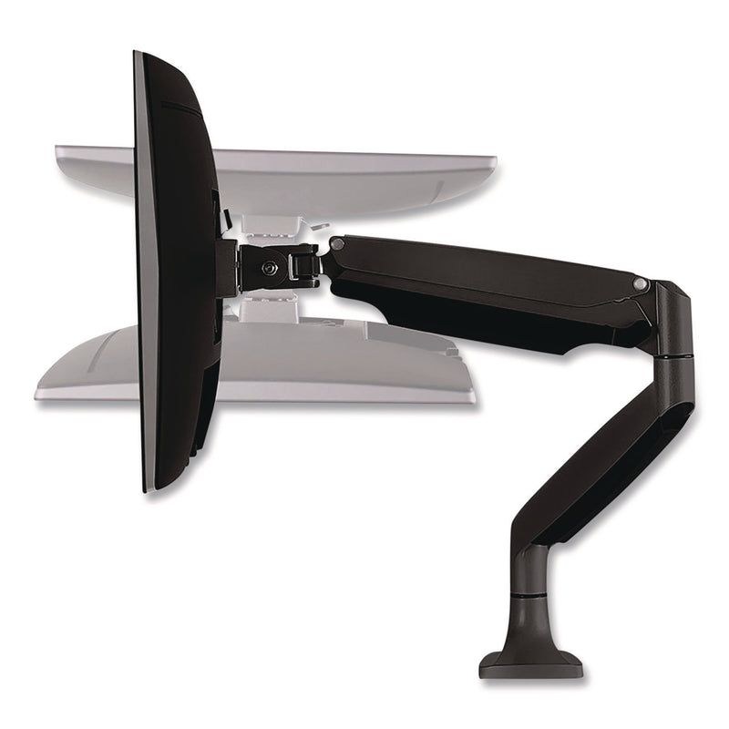 MOUNT-IT! Single Monitor Gas-Spring Mounting Arm, For 13" to 32" Monitors, 360 Degree Rotation, +/-45 Degree Tilt, Black, Supports 20lb (MNIMI1771BLACK) Each