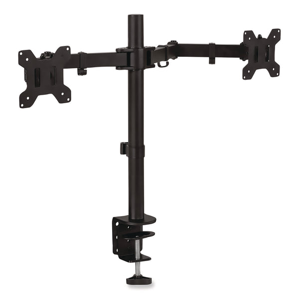 MOUNT-IT! Full Motion Dual Monitor Desktop Mount, For 17" to 27" Monitors, 360 Degree Rotation, +/-90 Degree Tilt, Black, Supports 22lb (MNIMI2752) Each