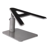 MOUNT-IT! Adjustable Height Laptop Riser, 10" x 10.5" Platform, Silver/Black, Supports Up to 33 lbs (MNIMI7271) Each