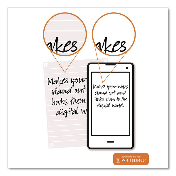 Roaring Spring® Whitelines Notebook. Quadrille Rule, (5 sq/in), Gray/Orange Cover, (70) 11 x 8.5 Sheets (ROA17001) Each
