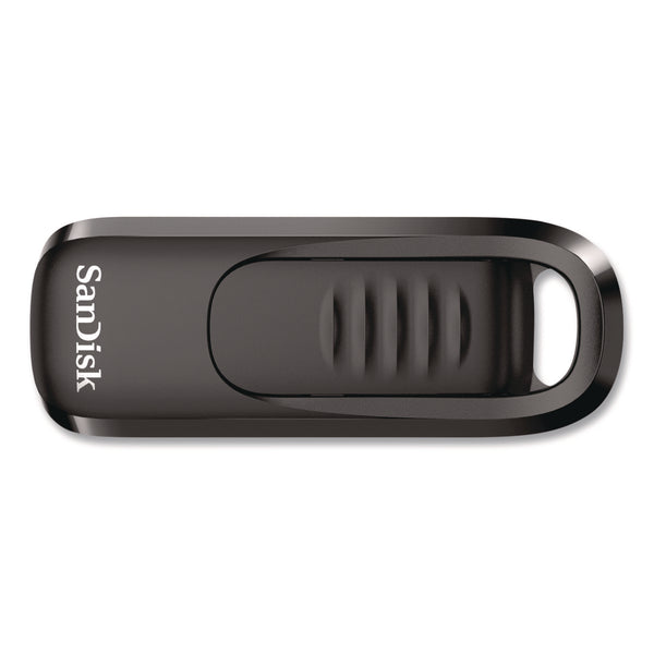 SanDisk® Ultra Slider USB 3.2 Type C Flash Drive, 128 GB, Black (SDISDCZ480128GA) Each