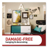 Command™ Picture Hanging Strips, Narrow, Removable, Holds Up to 10 lbs per 4 Pairs, 0.5 x 3.65, White, 12 Pairs/Pack (MMM1720712ES) Pack of 12