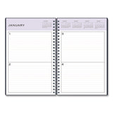 Perpetual Daily Planner, 8.5 x 5.5, Blue Cover, 52 Weeks: Undated (BLS141138) Each