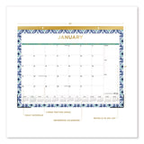 Blue Sky® Tile Desk Pad Calendar, Geometric Artwork, 22 x 17, White Sheets, Gold Headband, Clear Corners, 12-Month (Jan to Dec): 2025 (BLS13369425) Each
