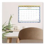 Blue Sky® Tile Desk Pad Calendar, Geometric Artwork, 22 x 17, White Sheets, Gold Headband, Clear Corners, 12-Month (Jan to Dec): 2025 (BLS13369425) Each