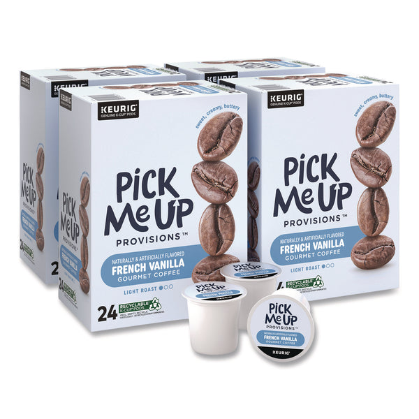 Pick Me Up Provisions™ French Vanilla Coffee K-Cups, 96/Carton (PIEPM62434CT) Case of 96
