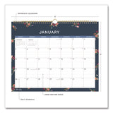 Ashlyn Monthly Wall Calendar, Floral Artwork, 15 x 12, White/Blue/Pink Sheets, 12-Month (Jan to Dec): 2025 (BLS14861725) Each