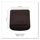 OTM Essentials™ Foam Non-Skid Mouse Pad with Wrist Rest, 8.25 x 9, Black (CELCOBA3CAA) Each