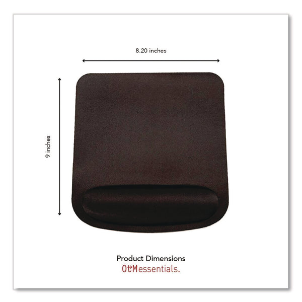 OTM Essentials™ Foam Non-Skid Mouse Pad with Wrist Rest, 8.25 x 9, Black (CELCOBA3CAA) Each