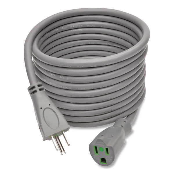 Tripp Lite by Eaton Hospital-Grade Extension Cord, 15 ft, 15 A, Gray (TRPP024015GYHG) Each