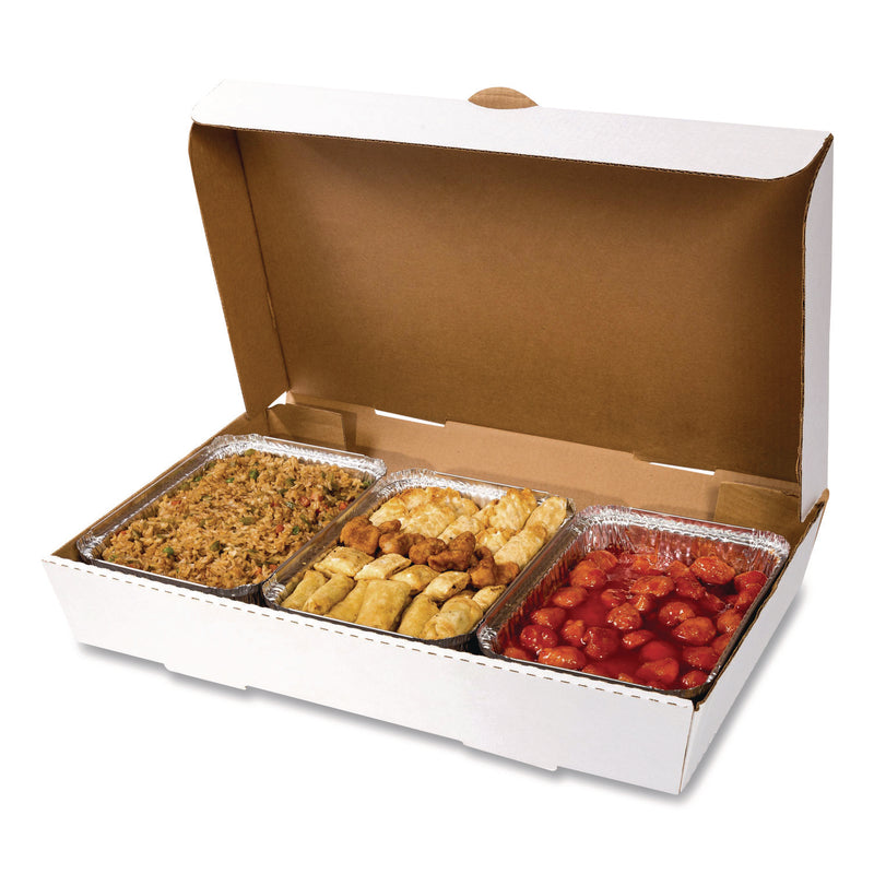 Catering Boxes, 13 x 21 x 3, White, Paper, 50/Carton (RPPCCBFP21133) Case of 50