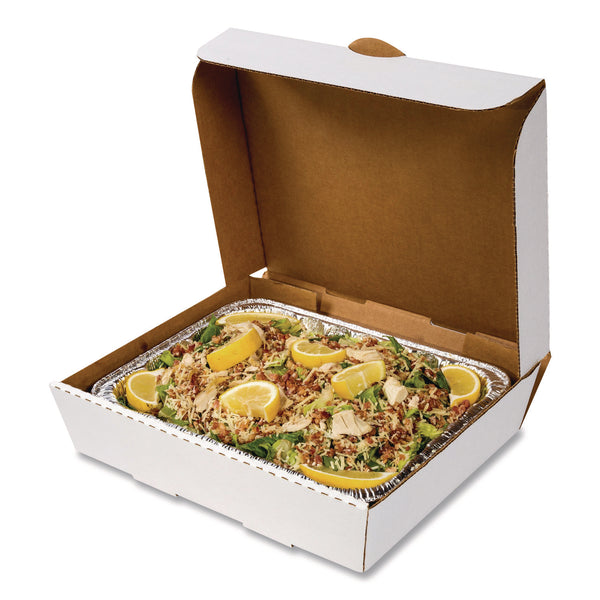 Catering Boxes, 10.88 x 13 x 3, White, Paper, 50/Carton (RPPCCBHP13113) Case of 50