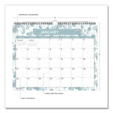 Amitza Blue Monthly Wall Calendar, Abstract Artwork, 15 x 12, White/Blue/Gray Sheets, 12-Month (Jan to Dec): 2025 (BLS14877225) Each
