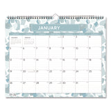 Amitza Blue Monthly Wall Calendar, Abstract Artwork, 15 x 12, White/Blue/Gray Sheets, 12-Month (Jan to Dec): 2025 (BLS14877225) Each