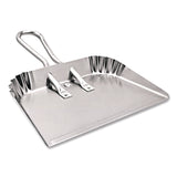 Quickie® Bulldozer Dust Pan, 17" w, Aluminum Handle, Silver (BUO428) Each