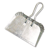 Quickie® Bulldozer Dust Pan, 17" w, Aluminum Handle, Silver (BUO428) Each