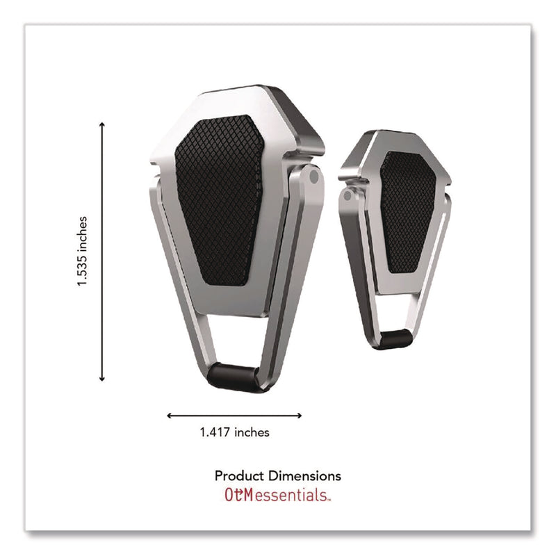 OTM Essentials™ Laptop Kickstand, 2.77" x 0.6" x 3.97, Silver/Black (CELOBA2F) Each