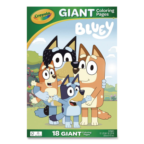 Crayola® Bluey Giant Coloring Pages, (18) 12.13" x 18.88" Sheets (CYO42663) Each