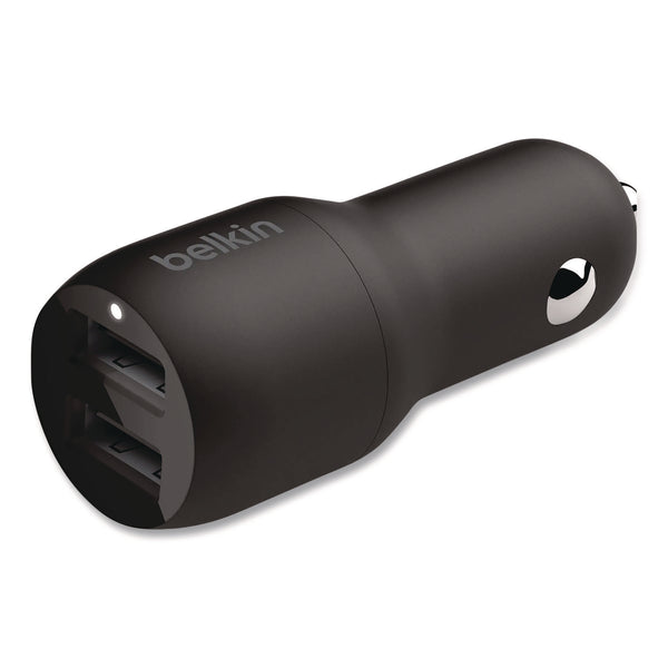 Belkin® BOOST CHARGE Dual Car Charger with PPS, USB-A/USB-C, Black (BLKCCB004BT1MBK) Each