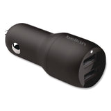 Belkin® BOOST CHARGE Dual Car Charger with PPS, USB-A/USB-C, Black (BLKCCB004BT1MBK) Each