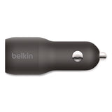 Belkin® BOOST CHARGE Dual Car Charger with PPS, USB-A/USB-C, Black (BLKCCB004BT1MBK) Each