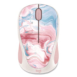 Logitech® Design Collection Limited Edition Wireless Mouse, 2.4 GHz, 33 ft, Left/Right Hand Use, Cotton Candy (LOG910007055) Each