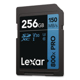 Lexar™ High-Performance PRO BLUE Series SDXC Memory Card, UHS-I V30 U1 Class 10, 256 GB (LXRLSD800P256GB) Each
